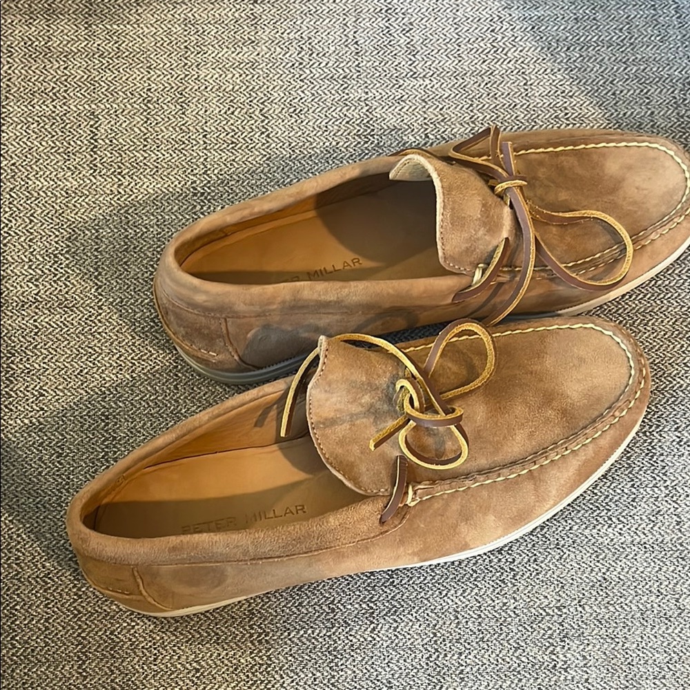 Tan Suede Loafers